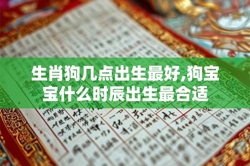 生肖狗几点出生最好,狗宝宝什么时辰出生最合适
