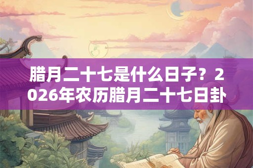 腊月二十七是什么日子？2026年农历腊月二十七日卦象