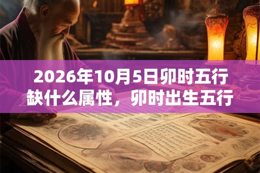 2026年10月5日卯时五行缺什么属性,卯时出生五行缺什么 2026年10月5日卯时五行缺什么属性,卯时出生五行缺什么
