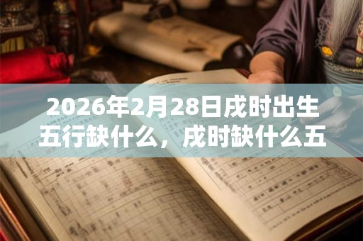 2026年2月28日戌时出生五行缺什么，戌时缺什么五行