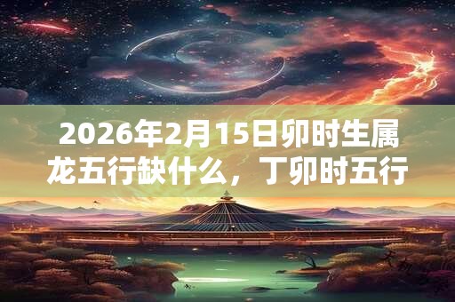 2026年2月15日卯时生属龙五行缺什么，丁卯时五行缺什么
