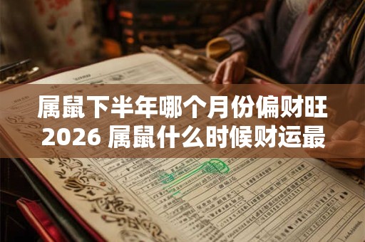 属鼠下半年哪个月份偏财旺2026 属鼠什么时候财运最佳 属鼠下半年哪个月份偏财旺2026 属鼠什么时候财运最佳