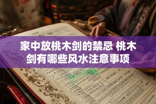 家中放桃木剑的禁忌 桃木剑有哪些风水注意事项