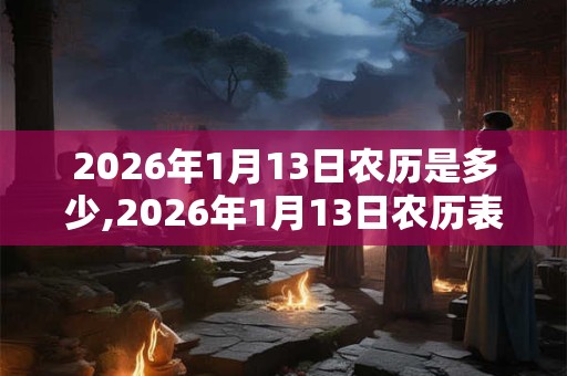 2026年1月13日农历是多少,2026年1月13日农历表