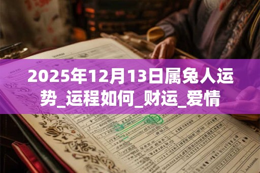 2025年12月13日属兔人运势_运程如何_财运_爱情 2025年12月13日属兔人运势_运程如何_财运_爱情