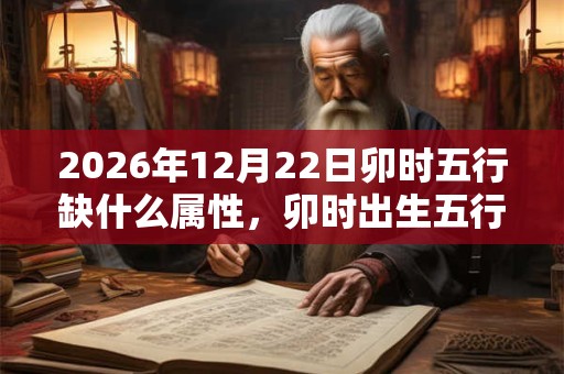 2026年12月22日卯时五行缺什么属性，卯时出生五行缺什么