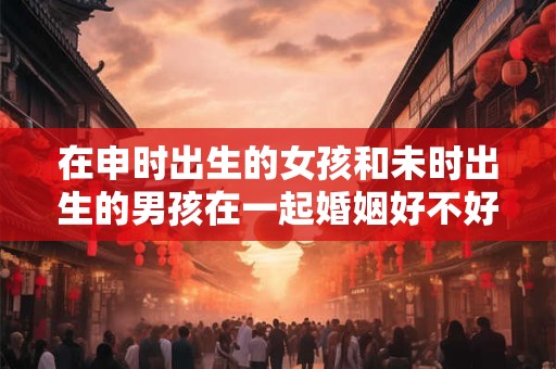 在申时出生的女孩和未时出生的男孩在一起婚姻好不好？