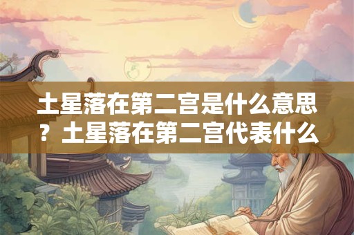 土星落在第二宫是什么意思？土星落在第二宫代表什么？