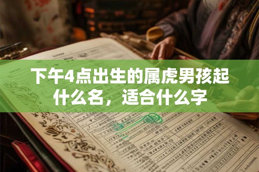 下午4点出生的属虎男孩起什么名,适合什么字 下午4点出生的属虎男孩起什么名,适合什么字