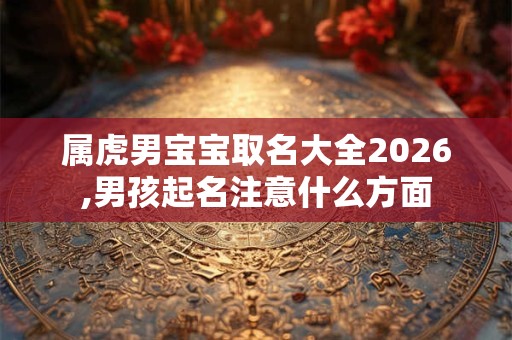 属虎男宝宝取名大全2026,男孩起名注意什么方面 属虎男宝宝取名大全2026,男孩起名注意什么方面