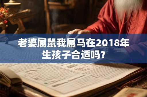 老婆属鼠我属马在2018年生孩子合适吗？