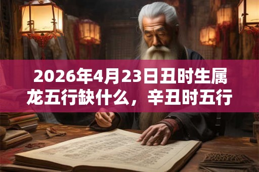 2026年4月23日丑时生属龙五行缺什么，辛丑时五行缺什么