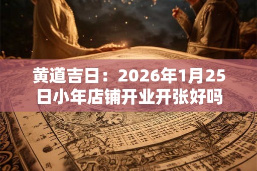 黄道吉日：2026年1月25日小年店铺开业开张好吗