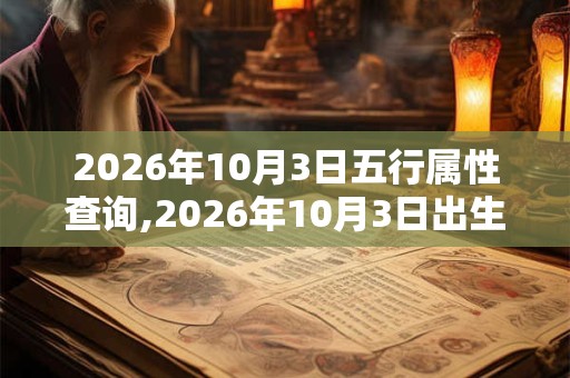 2026年10月3日五行属性查询,2026年10月3日出生五行属什么 2026年10月3日五行属性查询,2026年10月3日出生五行属什么