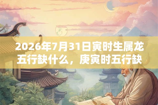 2026年7月31日寅时生属龙五行缺什么，庚寅时五行缺什么