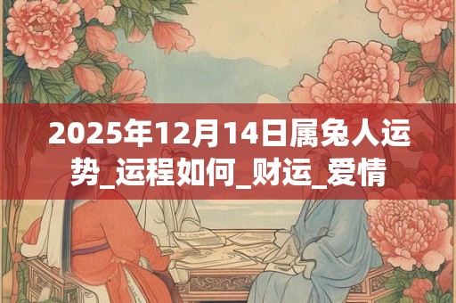 2025年12月14日属兔人运势_运程如何_财运_爱情