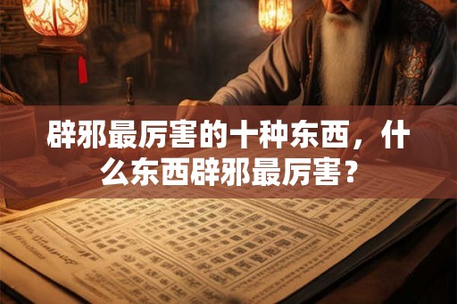 辟邪最厉害的十种东西，什么东西辟邪最厉害？