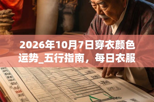 2026年10月7日穿衣颜色运势_五行指南，每日衣服颜色幸运色