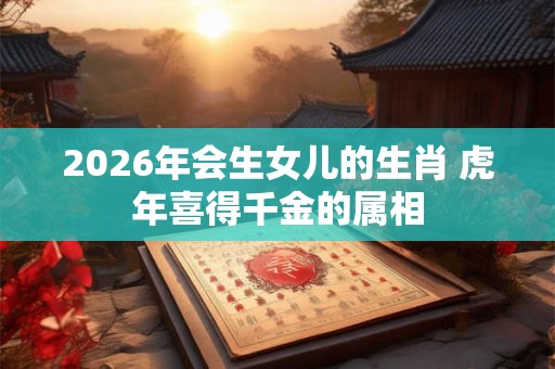 2026年会生女儿的生肖 虎年喜得千金的属相