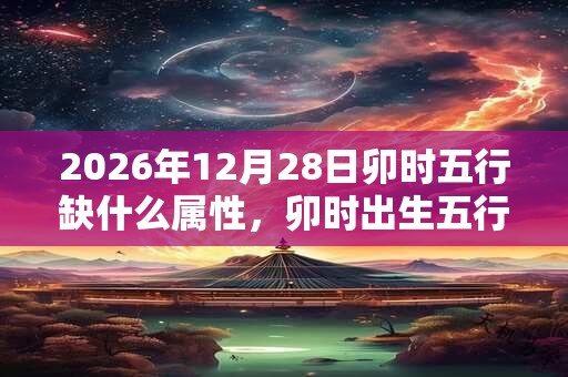 2026年12月28日卯时五行缺什么属性，卯时出生五行缺什么