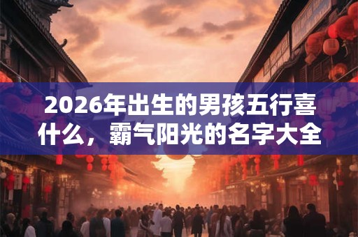 2026年出生的男孩五行喜什么，霸气阳光的名字大全