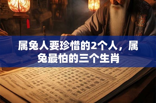 属兔人要珍惜的2个人，属兔最怕的三个生肖
