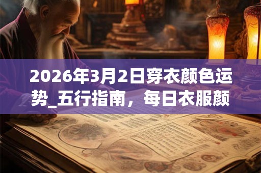 2026年3月2日穿衣颜色运势_五行指南，每日衣服颜色幸运色