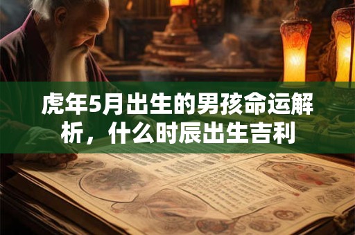 虎年5月出生的男孩命运解析，什么时辰出生吉利