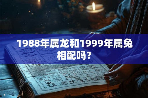 1988年属龙和1999年属兔相配吗？