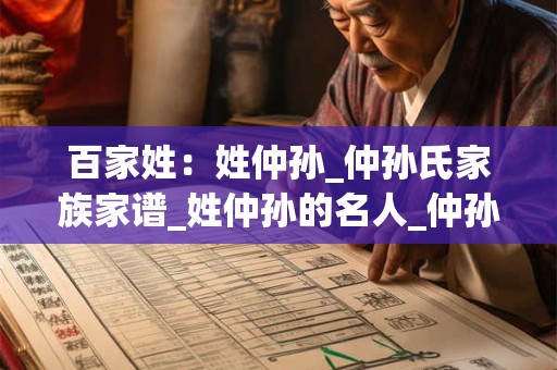百家姓：姓仲孙_仲孙氏家族家谱_姓仲孙的名人_仲孙氏起源