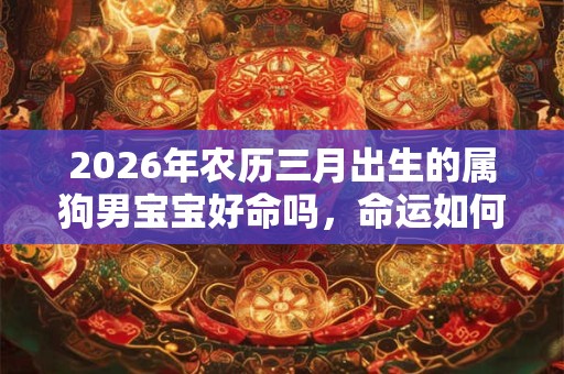 2026年农历三月出生的属狗男宝宝好命吗，命运如何？