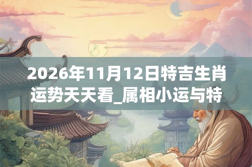 2026年11月12日特吉生肖运势天天看_属相小运与特吉生肖播报 2026年11月12日特吉生肖运势天天看_属相小运与特吉生肖播报
