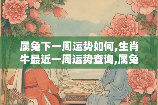 属兔下一周运势如何,生肖牛最近一周运势查询,属兔人下周运势早知道