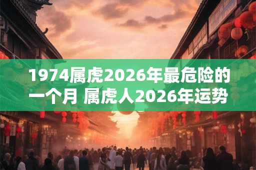 1974属虎2026年最危险的一个月 属虎人2026年运势如何