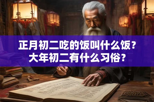 正月初二吃的饭叫什么饭？大年初二有什么习俗？