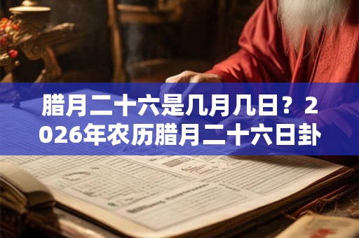 腊月二十六是几月几日？2026年农历腊月二十六日卦象