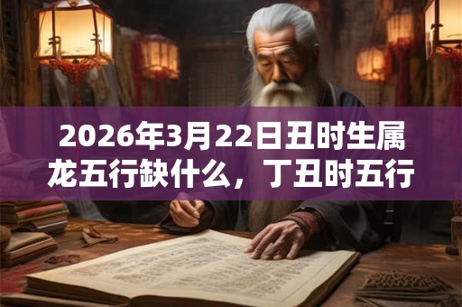 2026年3月22日丑时生属龙五行缺什么,丁丑时五行缺什么 2026年3月22日丑时生属龙五行缺什么,丁丑时五行缺什么