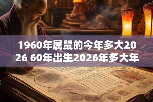 1960年属鼠的今年多大2026 60年出生2026年多大年龄