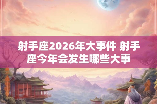 射手座2026年大事件 射手座今年会发生哪些大事