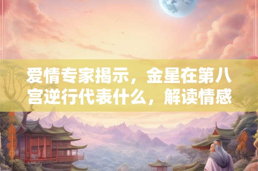 爱情专家揭示，金星在第八宫逆行代表什么，解读情感百态