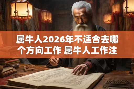 属牛人2026年不适合去哪个方向工作 属牛人工作注意事项