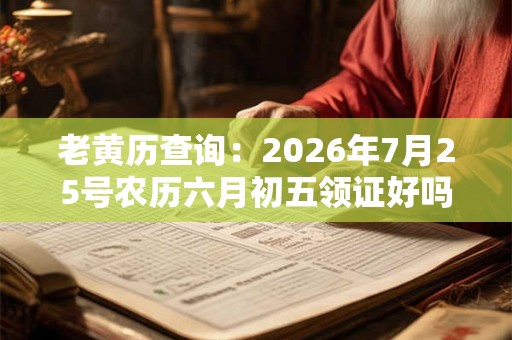老黄历查询：2026年7月25号农历六月初五领证好吗