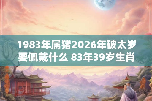 1983年属猪2026年破太岁要佩戴什么 83年39岁生肖猪犯太岁怎么化解 1983年属猪2026年破太岁要佩戴什么 83年39岁生肖猪犯太岁怎么化解