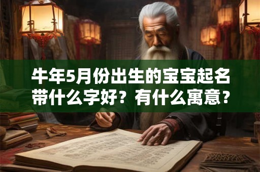 牛年5月份出生的宝宝起名带什么字好？有什么寓意？