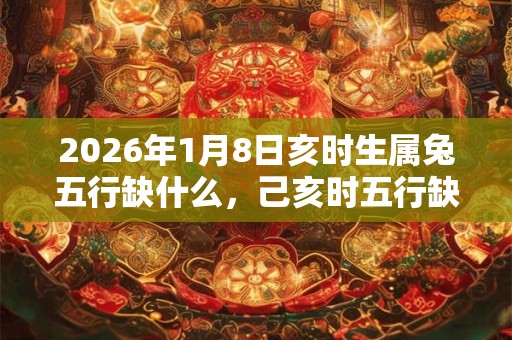2026年1月8日亥时生属兔五行缺什么，己亥时五行缺什么