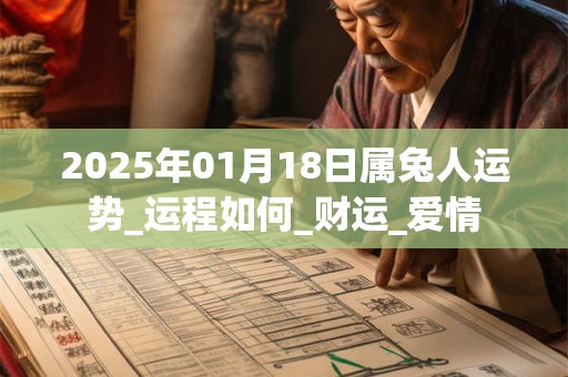 2025年01月18日属兔人运势_运程如何_财运_爱情