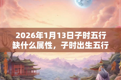 2026年1月13日子时五行缺什么属性，子时出生五行缺什么