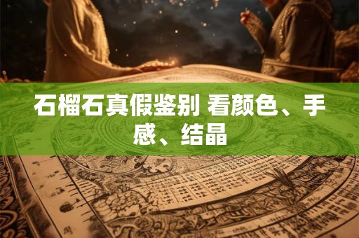 石榴石真假鉴别 看颜色、手感、结晶