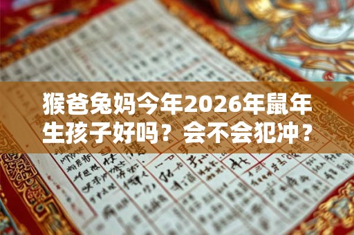 猴爸兔妈今年2026年鼠年生孩子好吗？会不会犯冲？