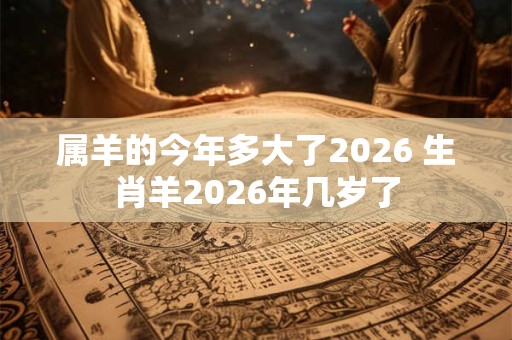 属羊的今年多大了2026 生肖羊2026年几岁了